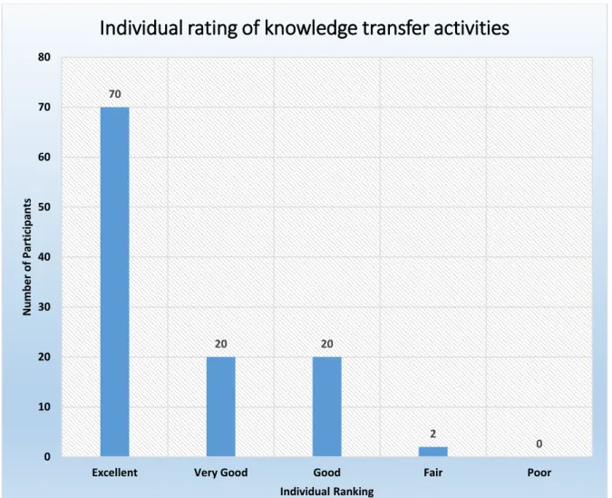 Figure 4.10: Individual rating of knowledge transfer activities 