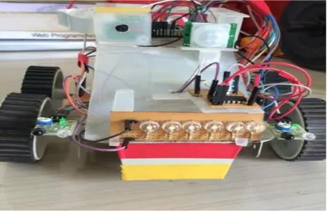 Fig 5.1. The Front View of the Scouting Robot for Surveillance System  