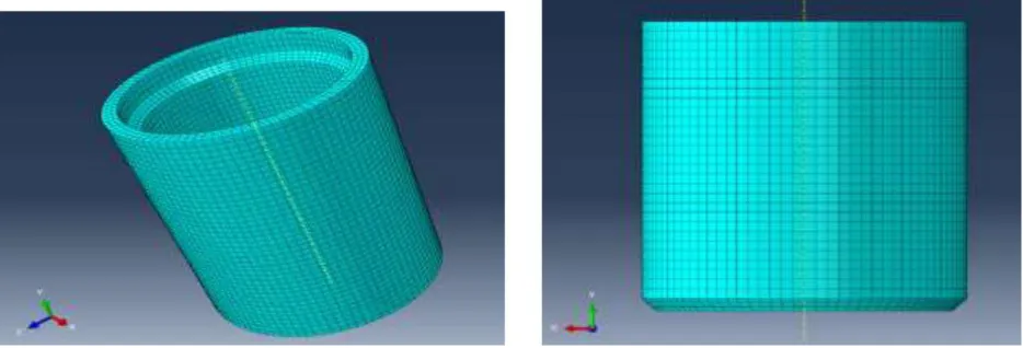 Figure: 3 Mesh models of two segments of crash box 