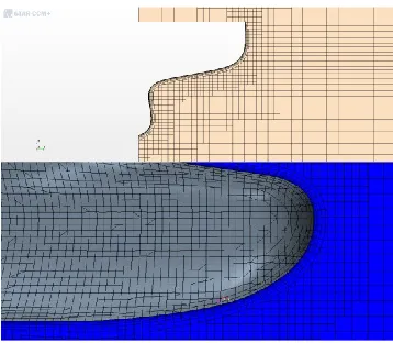 Fig. 1: Original CAD model of the KCS ship model 