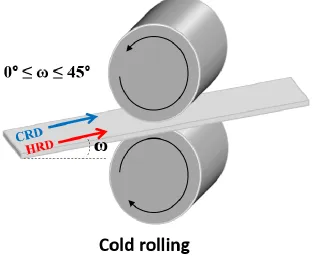 Fig. 2.27. Schematic illustration of the skew rolling process. 