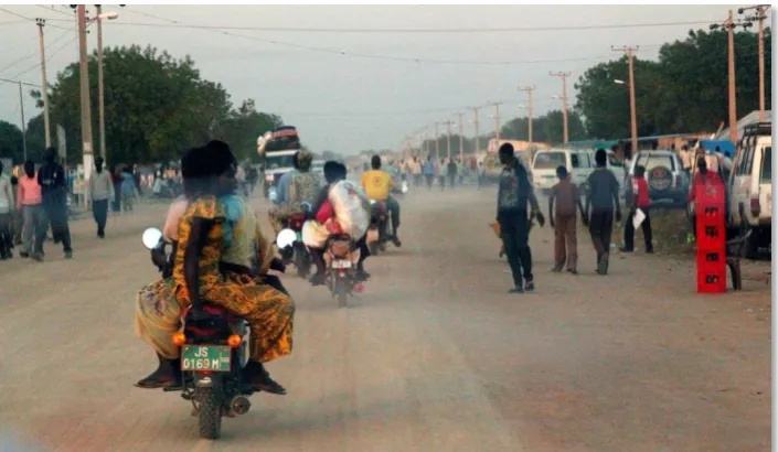 Figure 6 A main street in Bor, December 2012 Source: Author 