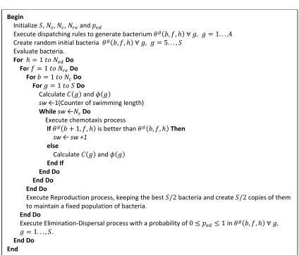 Figure 3.1 BFOA pseudocode. 