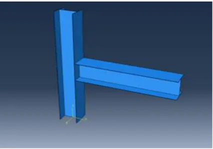 Figure 1 3-D view of beam-column connection 