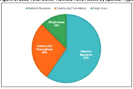 Figure 1: 2018 Total Donor-Advised Fund Assets by Sponsor Type 