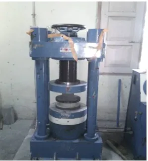 Fig 4.1 Test Set up for Compressive Strength Test 