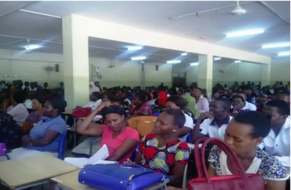 Figure 4.2: Ordinary Diploma Students during lecture session in Elimu Hall   Source: Data from the field 