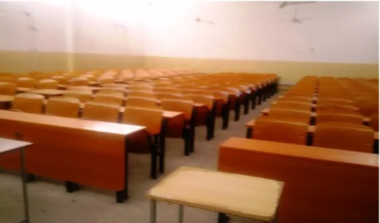 Figure 4.3: A section of ENP Hall with Fixed Chairs 
