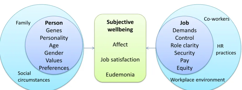 Figure 3: Factors influencing SWB at work 