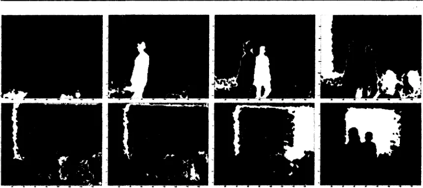 Figure 4.6: Binary depth divisions resulted from the range segmentation approach 