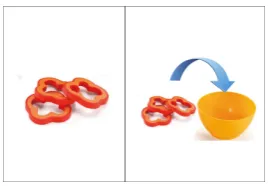 Figure 4: Example screen showing the actionsshow red pepper and put red pepper into bowl.