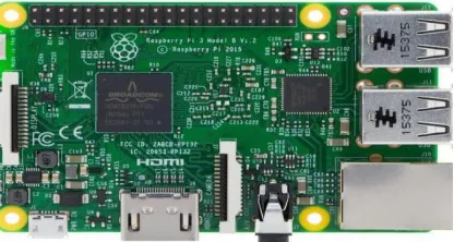 Figure 1.6 Raspberry pi processor board 