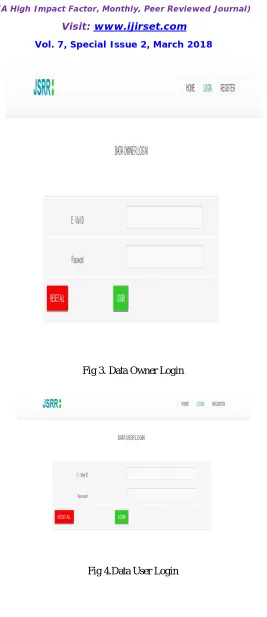 Fig 3. Data Owner Login  
