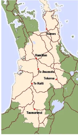 Figure 2.  The geographical boundaries of the WDHB. 