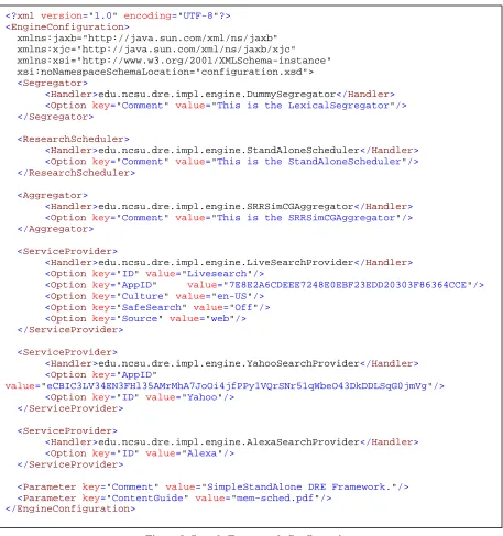 Figure 9. Sample Framework Configuration 