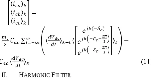 Figure 4 represents the IDVR RLC harmonic filter. 