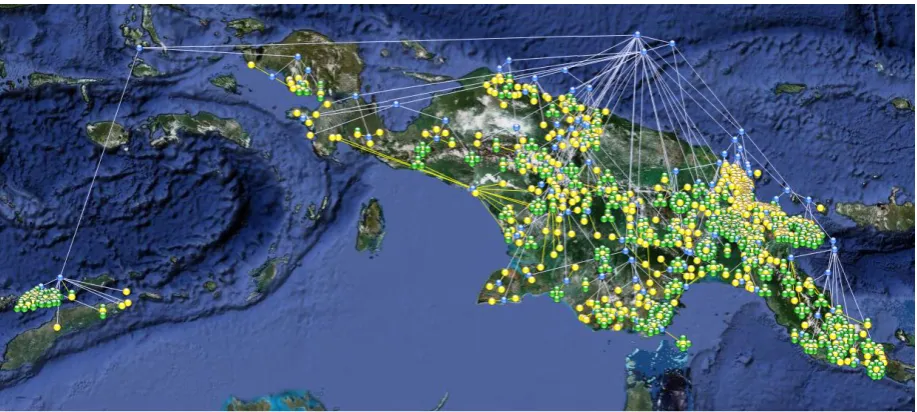 Figure 1 shows the result of a relatively simple warehouse query (using our unreleased explora-tory implementation):  a geo-constrained phy-logenetic tree for Trans-New Guinea languages