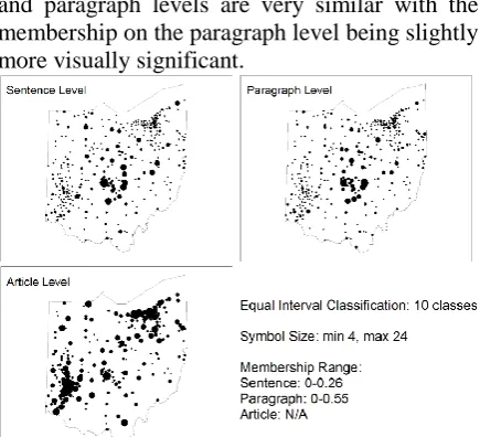 Figure 3. Kernel density map of central Ohio 