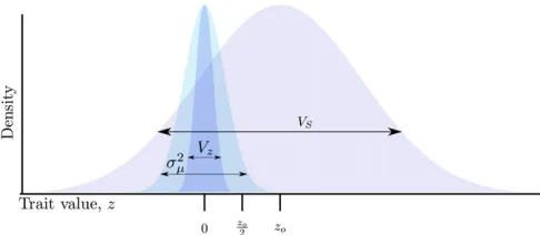 Figure 2 Schematic of a single locus for multilocus simulations. Thescaled neutral mutation and recombination rates, u and r, respectively,are modeled as uniform processes across a locus