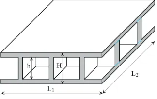Fig. 1. Internally ribbed plate  