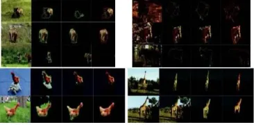 Fig. 3. Segmentation examples of the proposed method and two comparison methods [7], [17]