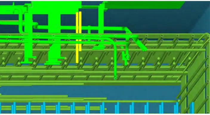 Figure 2 Rebar/Embed Modeling using TEKLA 