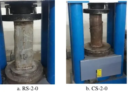 Figure 10.a. RS-2-0  Ultimate load for steel specimens
