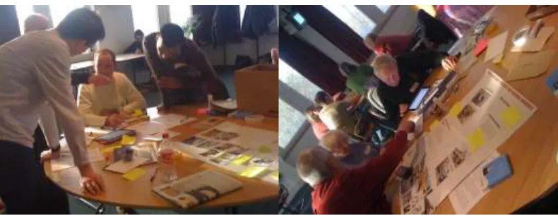 Figure 2: Participants creating representative households in Activity 1 