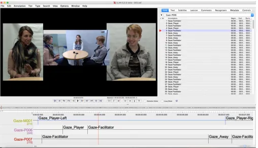 Fig. 1.Gaze annotation in ELAN