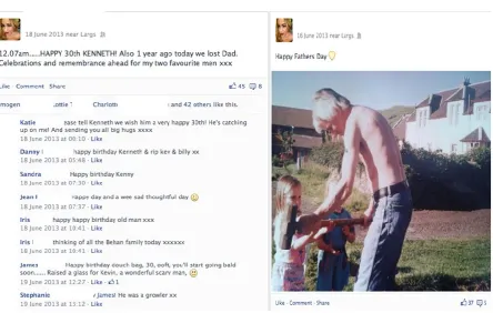 Figure 1: Exerts from Poppy’s Facebook page  