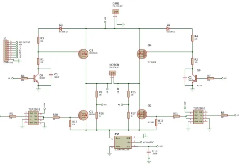 Figure 5. H-Bridge DC Motor Control Circuit  