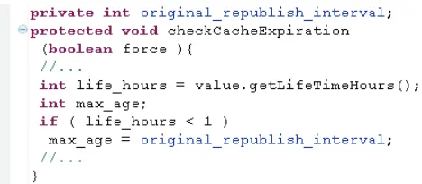 Figure 2.3 Code illustrating the complex refactoring 2.