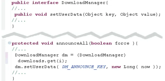 Figure 2.4 Code illustrating the complex refactoring 3.