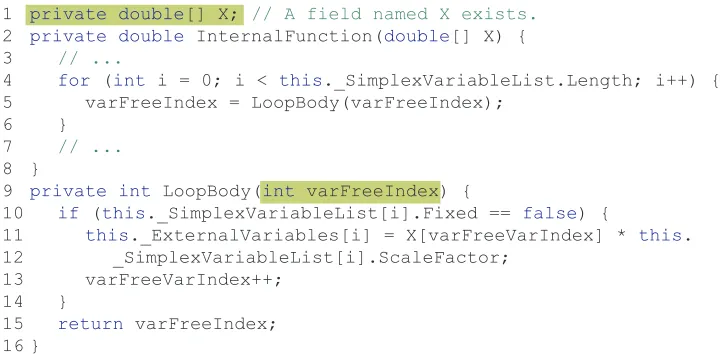 Figure 3.8 Missing parameter error.