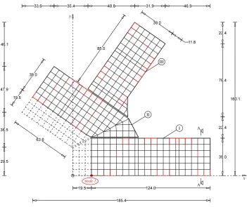 Figure 6: A schematic cutout of the vertical section A-A of the basement levels presented in Figure 5 (units inmeters)