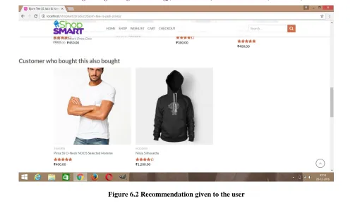 Figure 6.2 Recommendation given to the user 