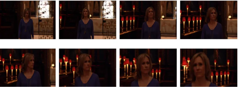 Figure 3: Sequence of frames showing the anchor talking about an event of the wedding, but there is novisual appearance of the event.