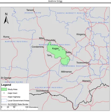 Figure   1:   Map   showing   the   study   area   in   its   regional   context