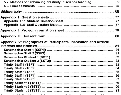 Figure 1: “More to seeing than meets the eye”…………………………...15 Figure 2: A Wordle™ relating to hobbies and interests of participants………………………………………………………………………32      
