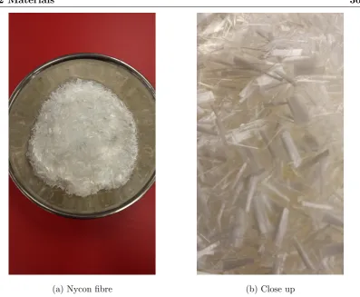 Table 3.1: Properties of the PVA ﬁbre used for this research