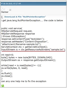 Figure 3.1:Description of a question posed in a Java forum