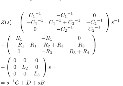 Figure 2: Augmented RLC network