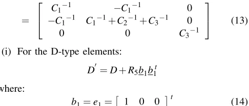 Figure 1: Initial RLC network