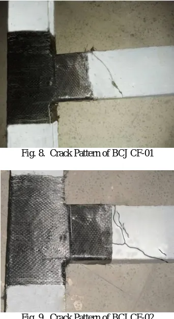 Fig. 8.  Crack Pattern of BCJ CF-01  