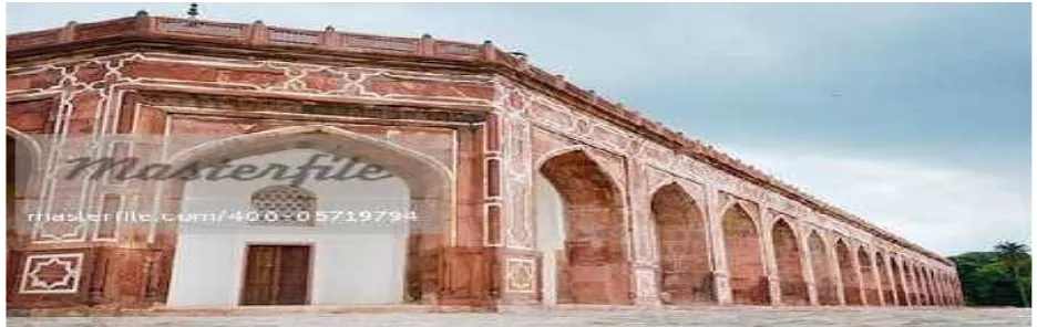 Figure 4: Ornamental arches of Humayun’s tomb in New Delhi(Masterfile.com)  