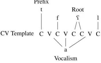 Figure 3: McCarthy analysis of Arabic Form Vverb