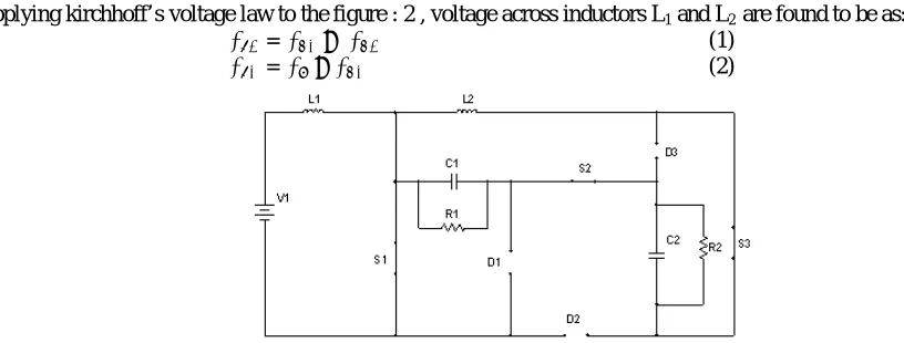 Figure 2: Equivalent Circuit when the switches are turned OFF   