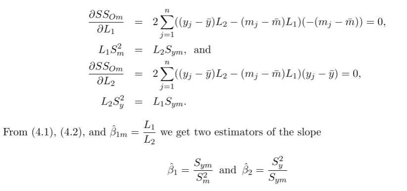 Figure 1: Graph of distances between the observed point, ﬁtted regression line, unobserved point,