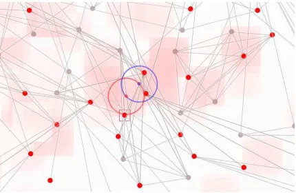 Figure 1: Correcting the gaze input: Even though ﬁx-ations g1, g2, g3 are not exactly over graph verticesv1, v2, v3 their relative position matches that of theproximal graph vertices