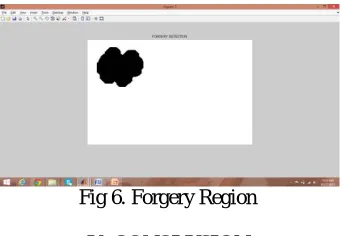 Fig 6. Forgery Region  